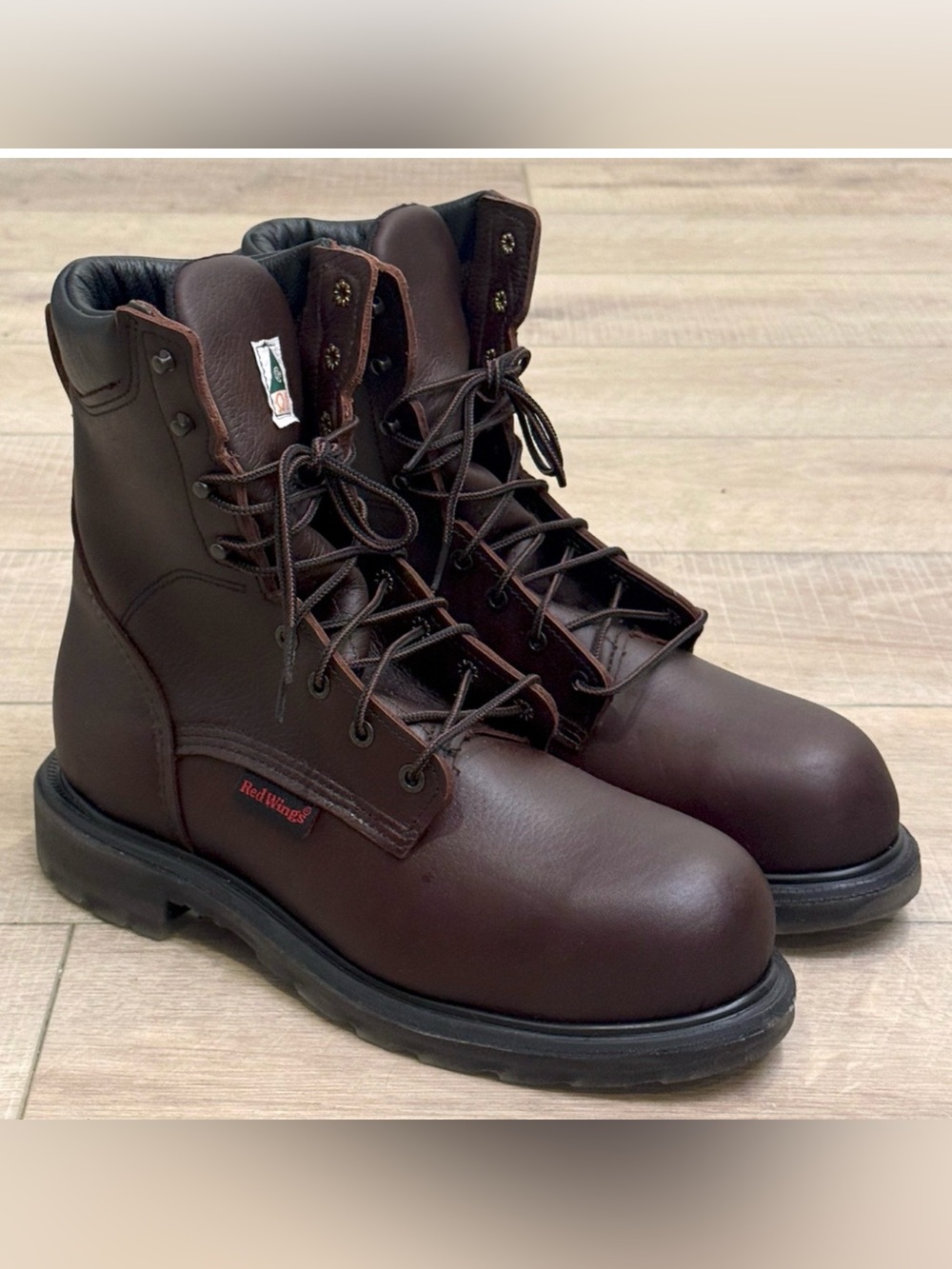 NEW RED WING 3508 SUPERSOLE 2.0 8-INCH CSA SAFETY TOE BOOTS SZ 10 D